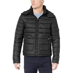 Slate & Stone Richard Black Quilted Packable Puffer Jacket XL Down No Hood